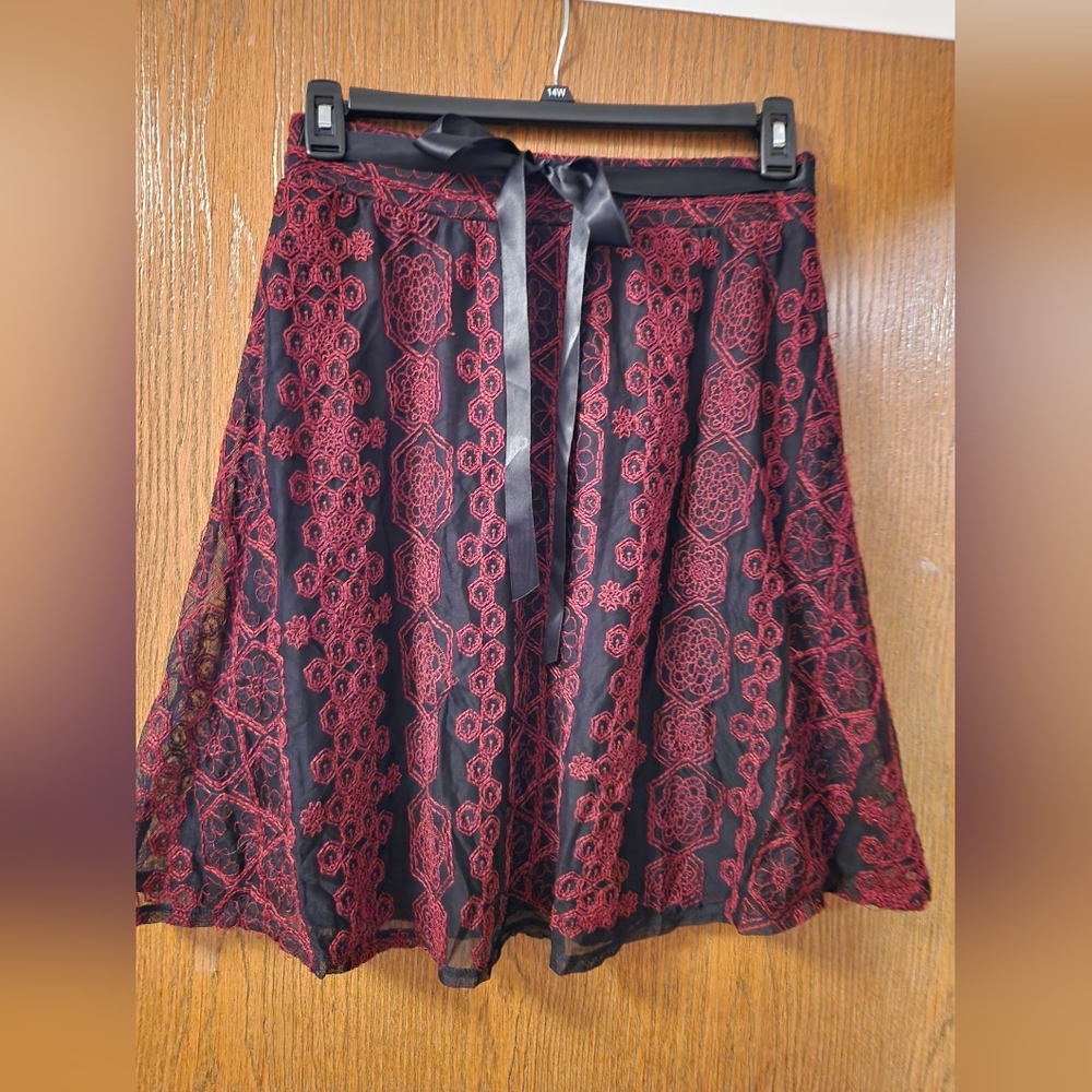 Red and Black skirt